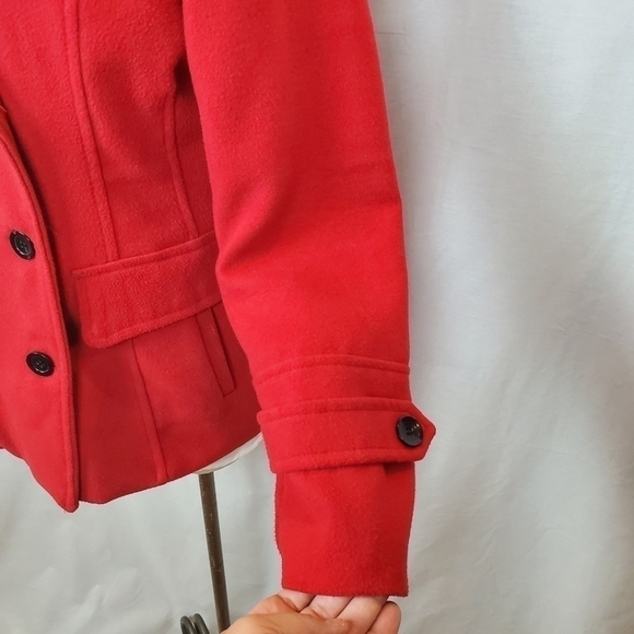 Valerie Stevens sz M Red double breasted peacoat - Picture 4 of 7